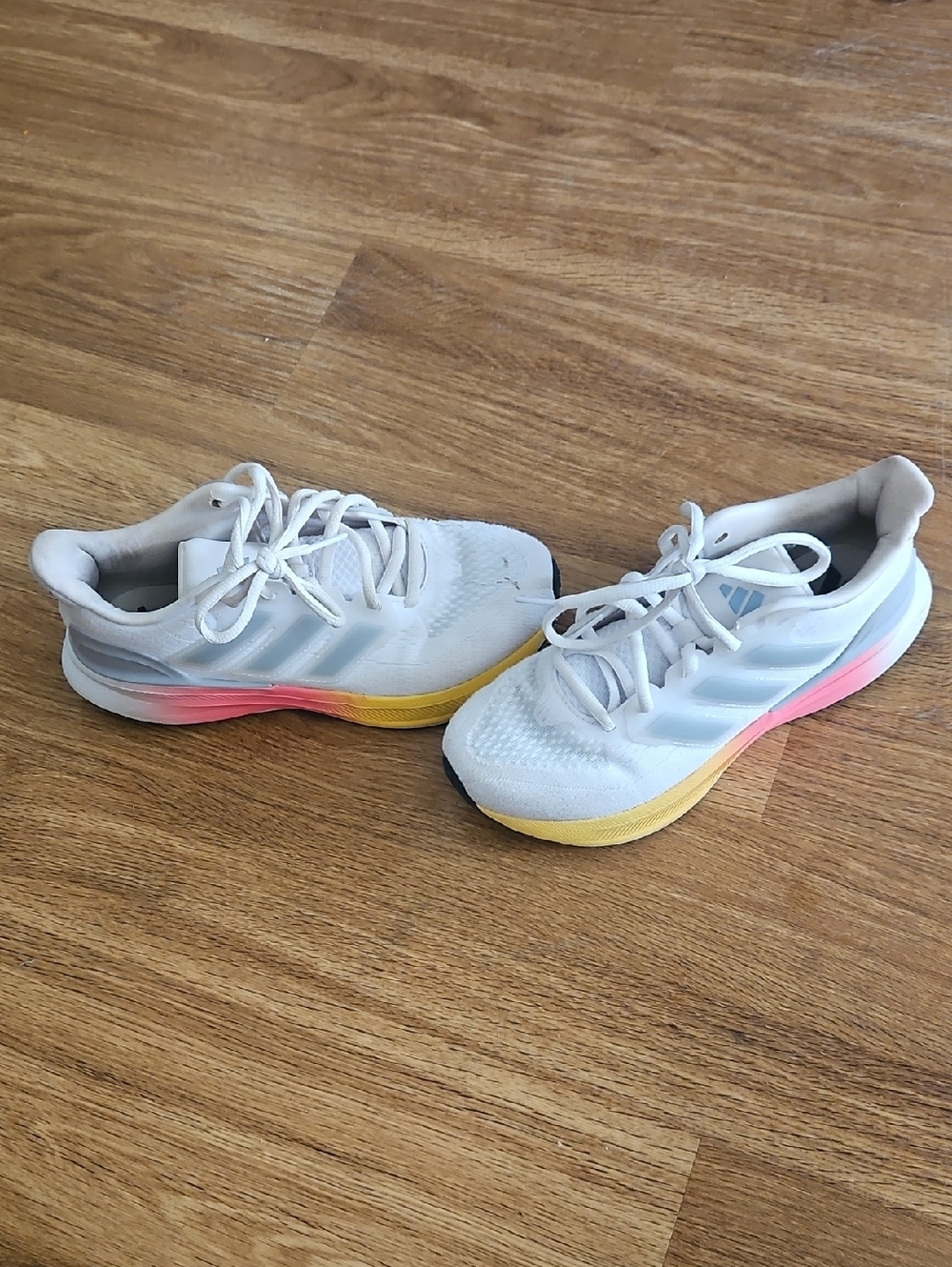 Girl's Adidas with Yellow & Pink Sole